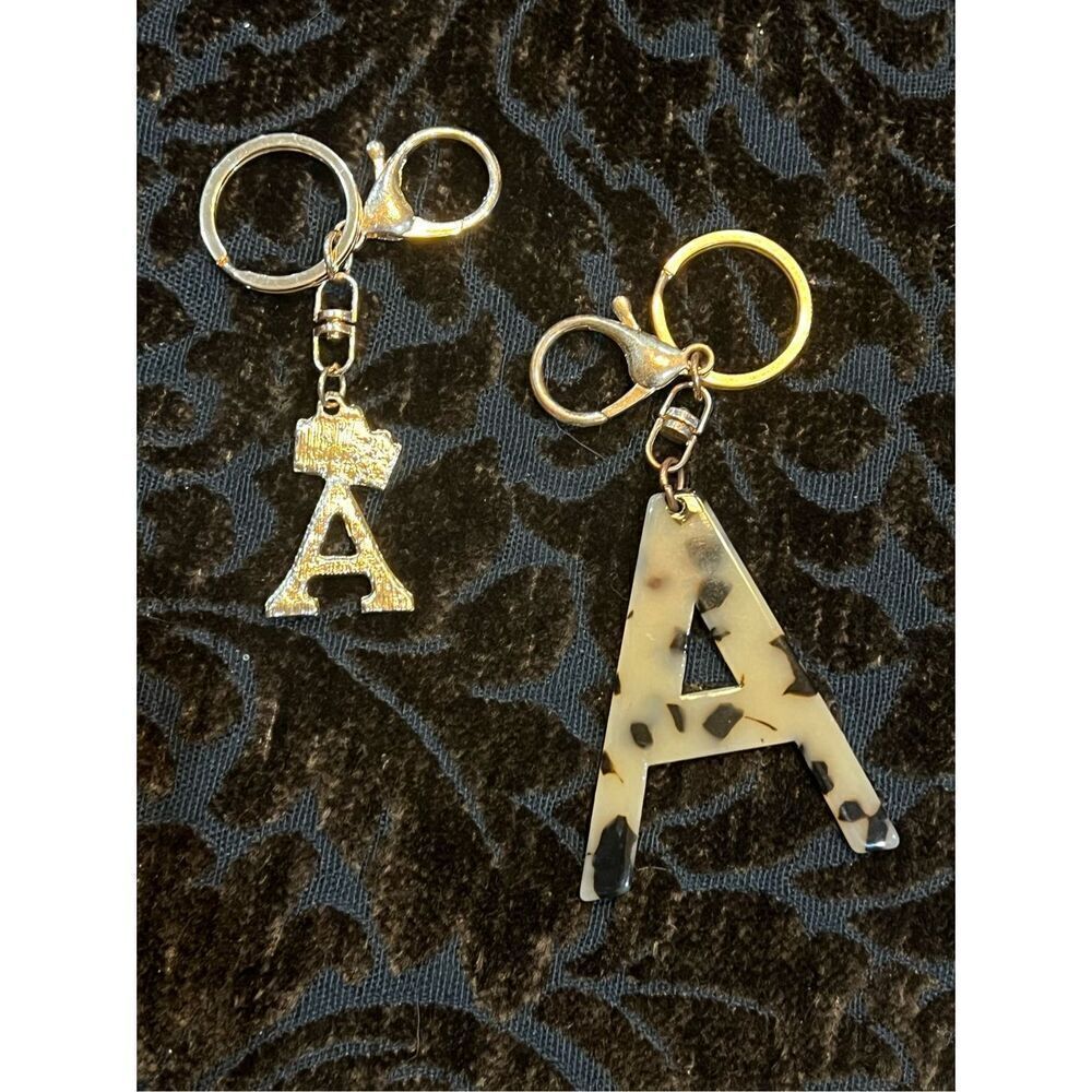 Keychain A Initials Set Of Two Nwot - image 3
